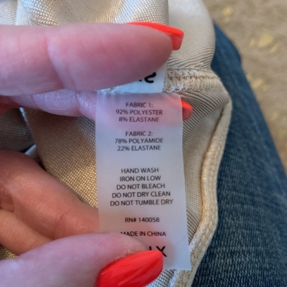 Alix Sleeveless Turtleneck Shimmery Bodysuit - Picture 6 of 10